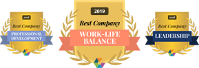 Comparably 2018 Best Company for Professional Development, Leadership and Managers